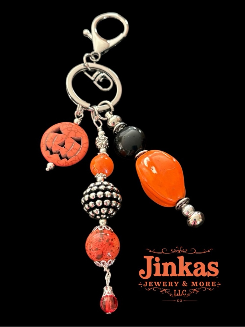 Hand crafted Halloween Fall Bag charm